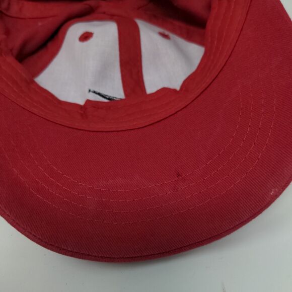 Nike Boys Toddler Strapback Hat Red Adjustable Embroidered Swoosh Logo W/Tags - Picture 8 of 10